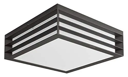 Produktbild: Philips Moonshine Outdoor Deckenleuchte (14 W), wetterfeste Gartenleuchte für den Außenbereich, E27 Leuchte ohne Leuchtmittel, anthrazit