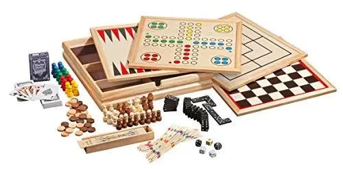Produktbild: Philos 9960 - Holz-Spielesammlung mit 10 Spielmöglichkeiten