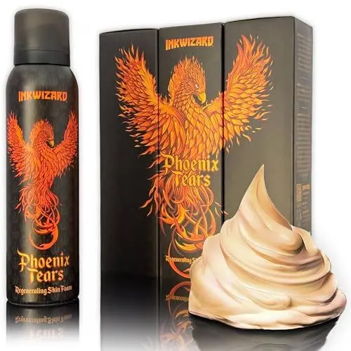 Produktbild: Phoenix Tears Farbverstärkung Tattoo Pflege, Panthenol Creme, Tattoo-Feuchtigkeitscreme, Tattoo Balsam, Linderung von Sonnenbrand, Orangenduft 150 ml