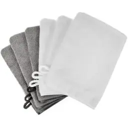 Produktbild: PHOGARY 6 Stück Mikrofaser-Waschhandschuhe, 21x15 cm Waschlappen Weiches Gesichtshandschuh, Badespa-Tuch, Wiederverwendbare Make-up-Entferner-Handschuhe