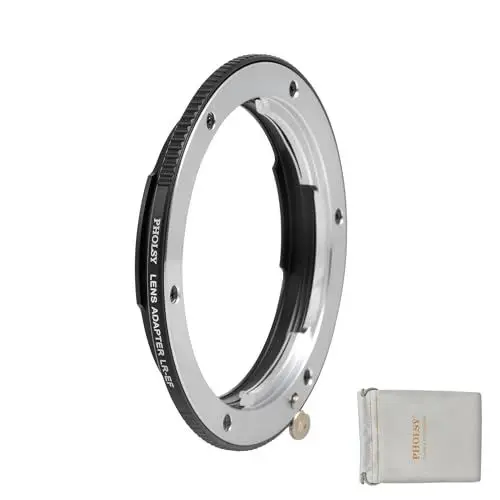 Produktbild: PHOLSY Objektivadapter Manueller Fokus Kompatibel mit Leica R Mount Objektiv auf Canon EOS EF EF-S Mount Kameragehäuse, Leica R auf EF, Leica R auf EOS