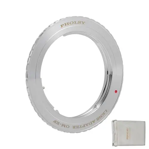 Produktbild: PHOLSY Objektivadapter Manueller Fokus Kompatibel mit Olympus OM Mount Objektiv auf Canon EOS EF EF-S Mount Kameragehäuse, OM auf EF, Olympus auf EOS