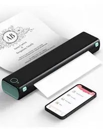 Produktbild: Phomemo M08F Mobiler Drucker A4 für Unterwegs Bluetooth Kleiner Thermodrucker - Portable Printer Kompatibel mit Android und iOS, Unterstützt A4 Thermopapier