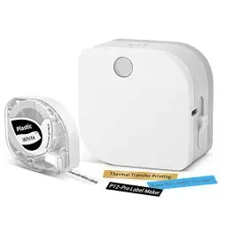 Produktbild: Phomemo P12 Pro Beschriftungsgerät Handgerät | Mini Bluetooth Etikettiergerät mit Etikettenband | USB aufladbares Thermo-Etikettendrucker für Zuhause & Büro | Labeldrucker für Android & iOS