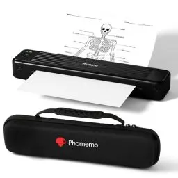 Produktbild: Phomemo P831 Mobiler Drucker A4 für Unterwegs, Bluetooth Thermodrucker für Kleine Unternehmen, Autos, Verträge, Reisen, Tragbare Drucker Kompatibel mit Handys und Computer, mit 1 Aufbewahrungsbox