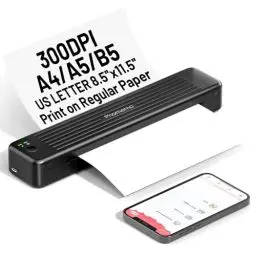 Produktbild: Phomemo P831 Mobiler Drucker, Monochromer Thermodrucker A4 Kompatibel mit Handys und Computer, Bluetooth Tragbare Drucker für Kleine Unternehmen, Autos, Verträge, Reisen, Schwarz