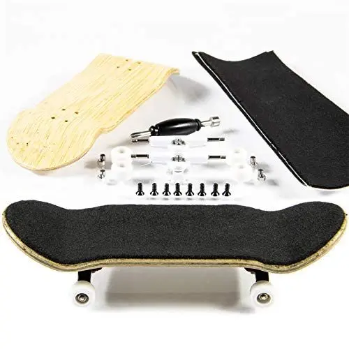 Produktbild: PhoneNatic Finger-Skateboard Bauset in Gelbbraun (Design 3)