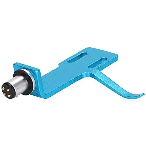 Produktbild: Phono Headshell, Plattenspieler Phonograph Player Headshell mit Verbindungskabel, High-End Phono Cartridge Headshell Plattenspieler Kit (Blau)