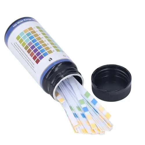 Produktbild: PH-Teststreifen für Urin- und Speicheltests, PH-Wert-Testkit, 100 Stück/Flasche PH-Wert 0-14 Testpapier, 15-Sekunden-Test mit Kolorimetrischer Methode, Verfolgen und Überwachen