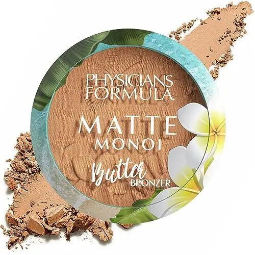Produktbild: Physicians Formula, Matte Monoi Butter Bronzer Powder, Wasserfeste, Matte Formel Mit Pflegender Monoi- Und Murumuru-Butter, Optimal Zum Bronzen Und Konturieren, Farbton: Bronzer