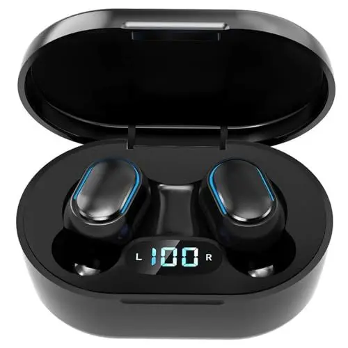 Produktbild: PIAAUORRS Bluetooth Kopfhörer, Kopfhörer Kabellos Bluetooth 5.3 In Ear Ohrhörer mit LED-Anzeige, HiFi Stereo, Built-in Mic, IPX7 Wasserdicht Ohrhörer Sport