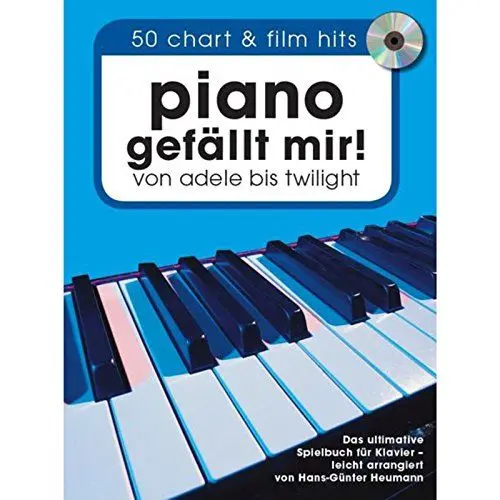 Produktbild: Piano gefällt mir! 50 Chart und Film Hits (Book & mp3 CD): Songbook, CD für Klavier: Von Adele bis Twilight. Das ultimative Spielbuch für Klavier - arrangiert von Hans-Günter Heumann.