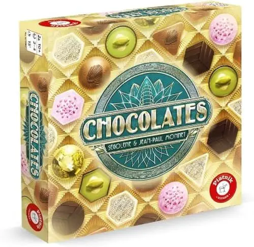 Produktbild: Piatnik 671890 Chocolates-Eine bittersüße Zockerei, Braun mit Akzentfarben