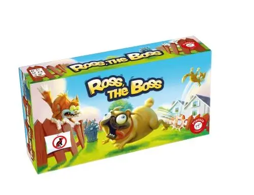 Produktbild: Piatnik 7253 Tier Piatnik-7253-Ross, The Boss-EIN aufregendes Laufspiel für 2 bis 4 Personen ab 5 Jahren, Weiß