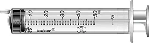 Produktbild: Pic Solution 02079000090510 Einweg-Exzenter-Luer-Spritzen Ohne Nadel 50-Teilig, 50 ml Kapazität