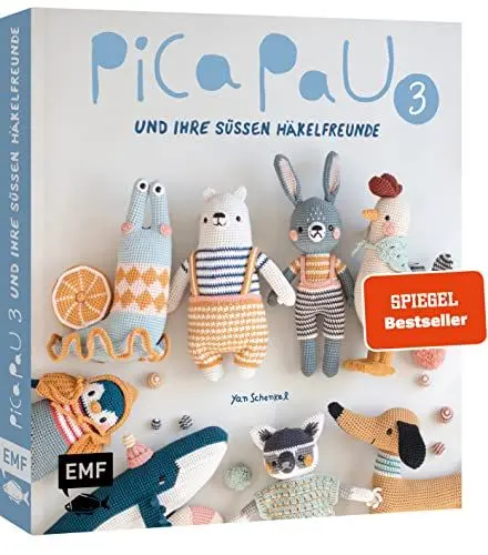 Produktbild: Pica Pau und ihre süßen Häkelfreunde – Band 3: Eichhörnchen, Giraffe, Igel und Co. häkeln