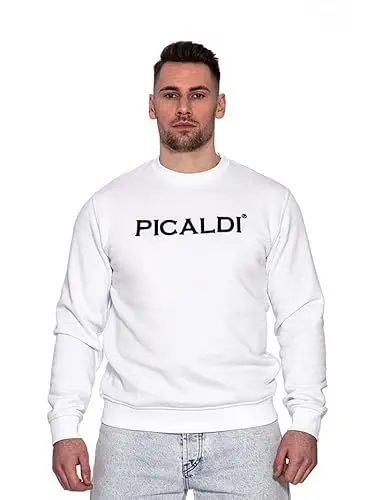 Produktbild: Picaldi® Sweatshirt Charlie | Streetwear Casual Pullover | Rundhalsausschnitt (XL, White)