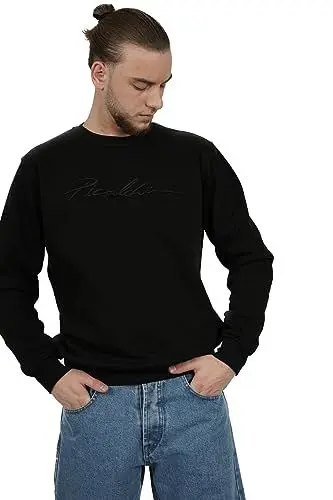 Produktbild: Picaldi® Sweatshirt Signature | Streetwear Sport Casual Pullover | Rundhalsausschnitt (S, Black)