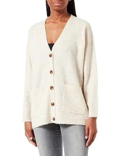 Produktbild: PIECES Damen Pcjuliana Ls Loose Knit Cardigan Noos Cp, Whitecap Gray,L