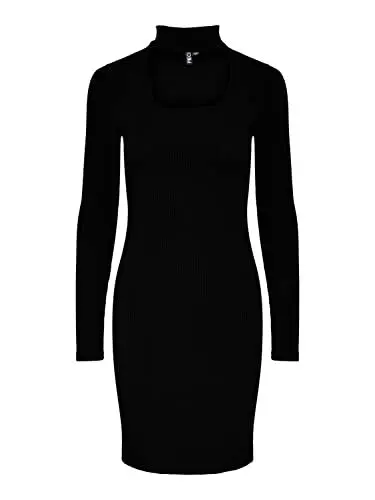 Produktbild: PIECES Damen Pcmilka Cut Out Dress Kac Kleid, Schwarz, M EU