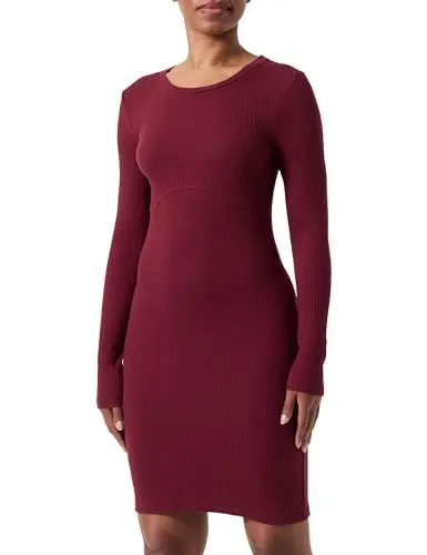 Produktbild: PIECES Damen Pctegan Ls Dress, Tawny Port, M
