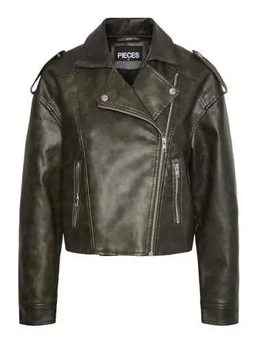 Produktbild: PIECES Female Kunstlederjacke PCAMINA
