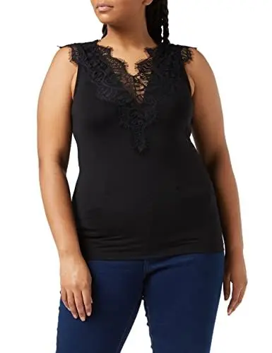 Produktbild: PIECES Damen PCILU SL TOP NOOS 17101014, Schwarz,XL