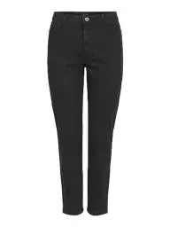 Produktbild: PIECES Damen PCKESIA MOM HW ANK JNS BL640-VI NOO 17102089, Black Denim, L