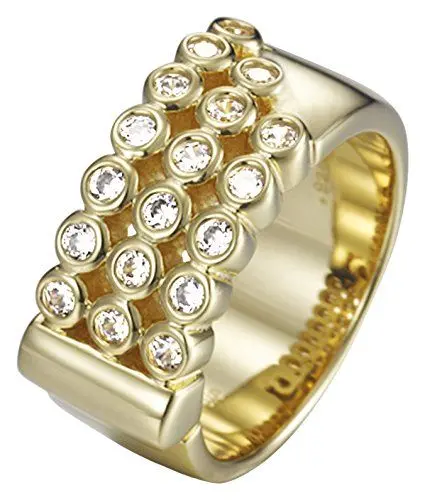 Produktbild: Pierre Cardin Damen-Ring Les Escaliers 925 Silber Zirkonia weiß Brillantschliff Gr. 47 (15.0) - PCRG90454B150