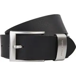 Produktbild: Pierre Cardin Leder-Gürtel Herren 40 mm breit, Gürtel Herren Vollrindleder mit Metallschlaufe schwarz, Size:150