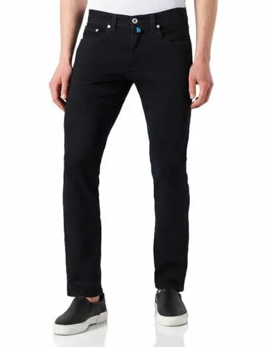 Produktbild: Pierre Cardin Herren 5-Pocket Lyon Tapered Jeans, Blue/Black Used, 34W / 32L