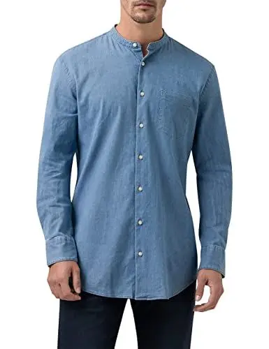 Produktbild: Pierre Cardin Herren Sebastian Hemd, Faded Denim, 43