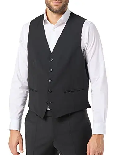 Produktbild: Pierre Cardin Herren Weste Hugo Futureflex Blazer, schwarz, 28