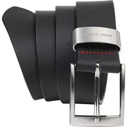 Produktbild: Pierre Cardin Leder-Gürtel Herren 40 mm breit, Gürtel Herren Vollledergürtel schwarz/braun, Größe/Size:130, Farbe/Color:schwarz
