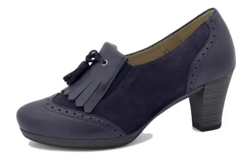 Produktbild: PieSanto 9310 Halbschuhe aus Lackleder für Damen, Marineblau 36829, 39 EU