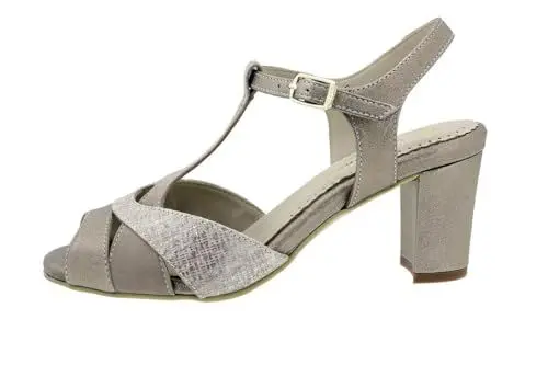 Produktbild: PieSanto - 180258 Sandalen mit Metall-Absatz für Damen, Hautfarben 18459, 45 EU