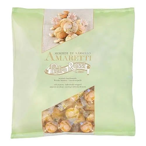 Produktbild: Pietro Rossi Weiche Amaretti - 750g Beutel | Traditionelle italienische Mandelgebäck Morbidi | Zartes und aromatisches Gebäck | Perfekt für Genießer
