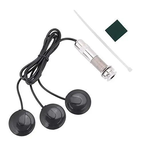 Produktbild: Piezo Tonabnehmer, Tonabnehmer Akustikgitarre, Tonabnehmer Gitarre Akustik, 6,35 mm Tonabnehmer Piezo Wandler für Akustikgitarren Ukulele Mandoline Instrumente