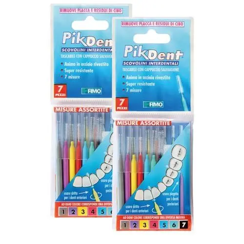 Produktbild: Pikdent-Interdentalbürsten - Versuchen Sie Ihrer Maßnahmen zu finden und überprüfen - 14 verschidene Bürsten - Der 