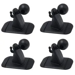 Produktbild: Pilikoll 4 Stück 17mm Kugelkopf Basis Zubehör Kugelhalterung Zubehör Kunststoff Kugelkopf Kugelhalterungsbasis Autothese Lenkerhalterung für Autotelefonhalter