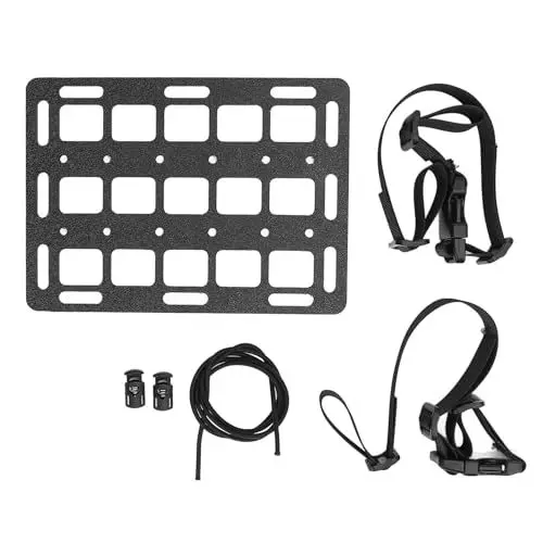 Produktbild: NOENNULL Fahrzeug-Panel, Auto-Kopfstützen-Organizer-Panel mit Befestigungsgurten, Multifunktionales Aufbewahrungspanel für Kinderwagen und Autositze