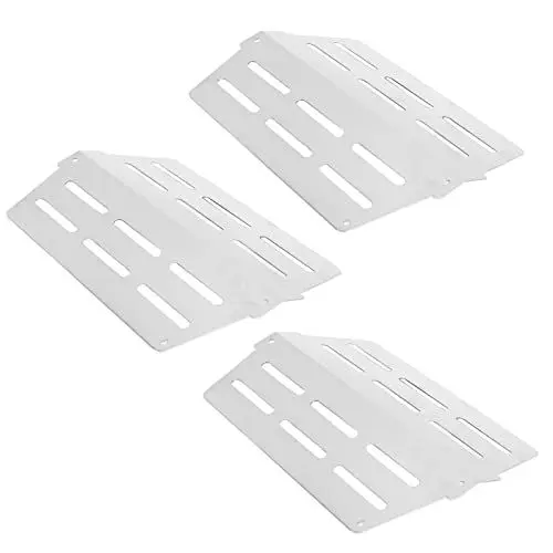 Produktbild: Pilipane Grill-Heizplatte aus Edelstahl, verschleißfest, rostbeständig, korrosionsbeständig, Gasgrill-Heizzelt, Ersatz für Weber Genesis 310, 320, 330 Serie, 3-teiliges Set