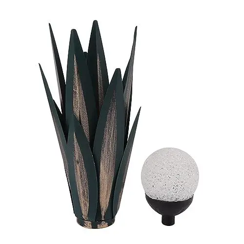 Produktbild: Pilipane Tequila Art Skulptur Metall Agave Kunst Skulptur Buntes helles, dunkelgrünes Wohnkultur Innen im Freien Gartendekoration 10.43 Zoll