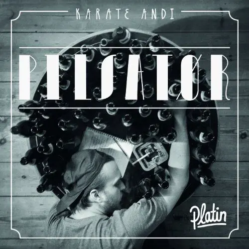 Produktbild: KARATE ANDI Pilsator Platin Grau T-Shirt Damen Langarm Merchandise Album Release Party EU L 100% Baumwolle