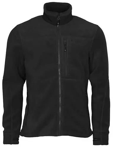 Produktbild: Pinewood Fleecejacke Herren Schwarz (L) - Herren Fleecejacke aus 100% übergebliebenen Stoffen - Fleecejacke Jagd zum Wandern Herren Fleece Jacke - Outdoor Fleecejacken für Herren