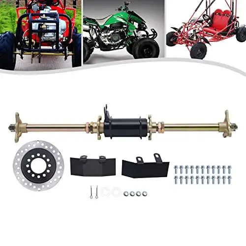 Produktbild: PINFANSHIJIE 28 Zoll/710 mm Hinterachse, komplette Baugruppe, Hinterachse, komplettes Kit, Scheibenbremsnabe for 150 cc 110 ATV Go Kart Quad Buggy/649