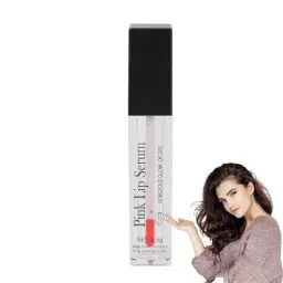 Produktbild: Pink Lip Serum, Lip Oil, Gepflegtes Rosa Lippenserum Feuchtigkeit und Glanz für Make up Kosmetik Langanhaltendes Revitalisierendes Lippenserumöl für Weiche Geschmeidige