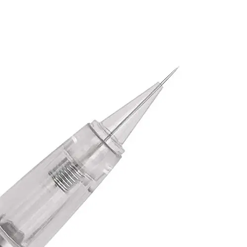 Produktbild: Pinkiou 1R Microblading-Nadeln Tattoo-Nadeln Einweg-Edelstahl-Tattoo-Klingen für Permanent Make-up-Maschine (10 Stück)