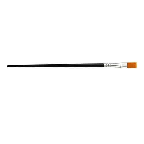 Produktbild: Pinsel-Set, Nylon-Acryl-Pinsel mit Glättungsgriff, feine Spitze, Künstlerpinsel, Aquarellpinsel, Ölpinsel für Kunstmalerei (Schwarze und flache Spitze)