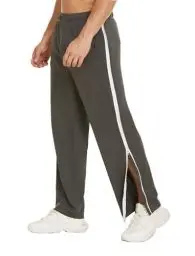 Produktbild: PINSPARK Herren Jogginghose Lang Sporthose mit Tasche Warm up Hose Outdoor Funktionshose Basketball Trainingshose lastischer Bund Grau M